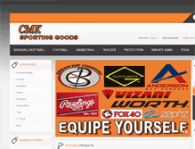 Tablet Screenshot of cmksportinggoods.com